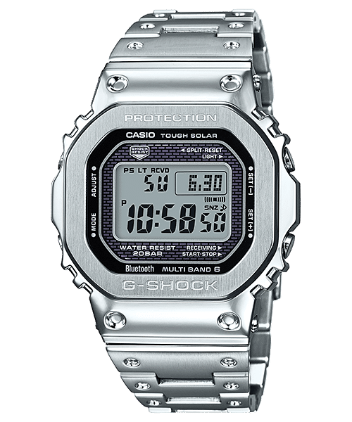 CASIO G-SHOCK METAL GMW-B5000D-1DR DIGITAL DIAL STAINLESS STEEL SOLID BAND MEN'S WATCH G842